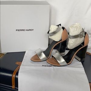 Pierre Hardy Block heel sandals with ankle strap